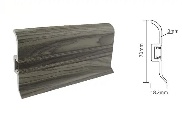 Model:JH-70 Foamed PVC Skirting Board
