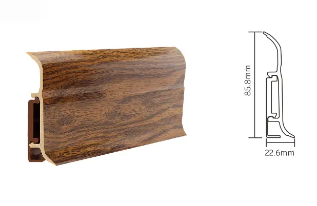 Model:JH-80 Foamed PVC Skirting Board