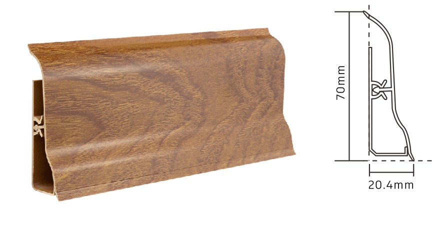 Model:JH-P70 Hard pvc Skirting Board