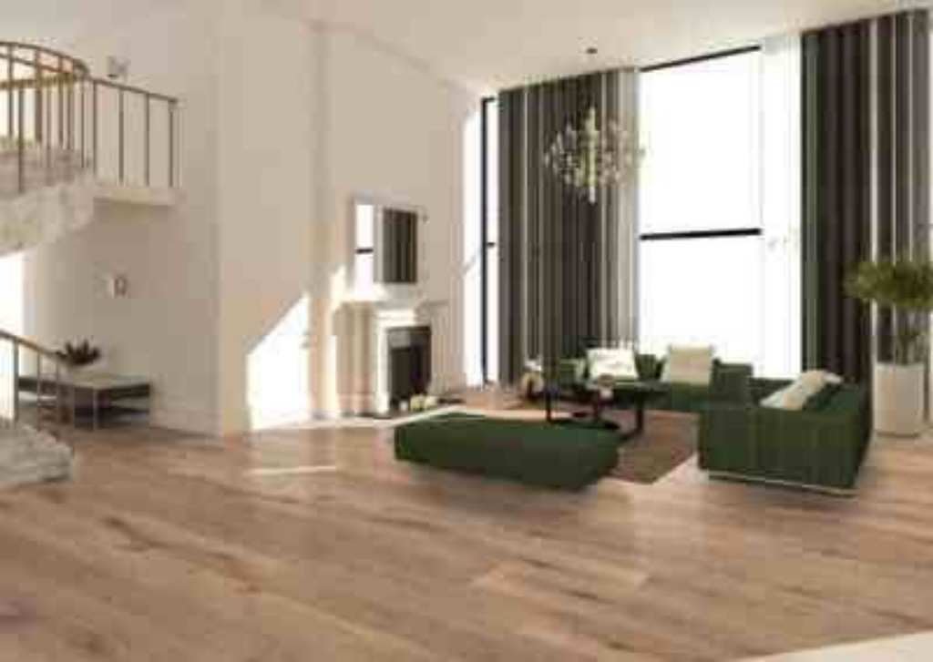 Jiahe Flooring - JH-SPC inside Luxury Showroom Lobby