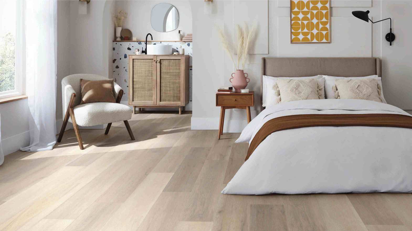 Jiahe Decoration - Rigid Core JH-SPC inside Scandinavian Living Room Lounge