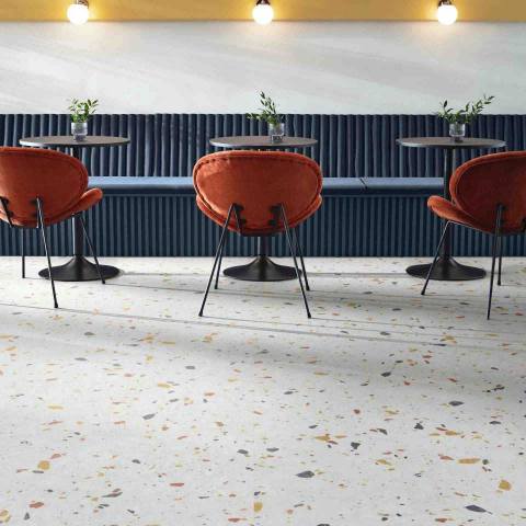 Jiahe Decoration - Stone Look LVT JH-STN inside Architectural Workspace Meeting Area