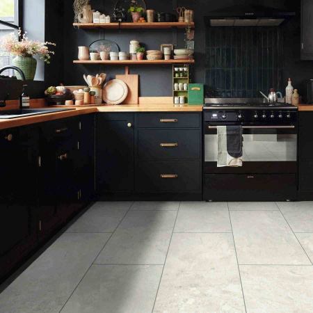 Jiahe Decoration - Stone Look LVT JH-STN inside Boutique Skincare Flagship Showroom