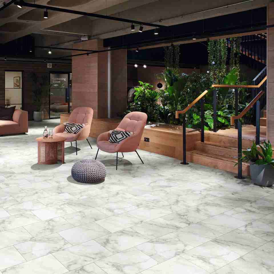 Jiahe Decoration - Stone Look LVT JH-STN inside Luxury Resort Transit Corridor