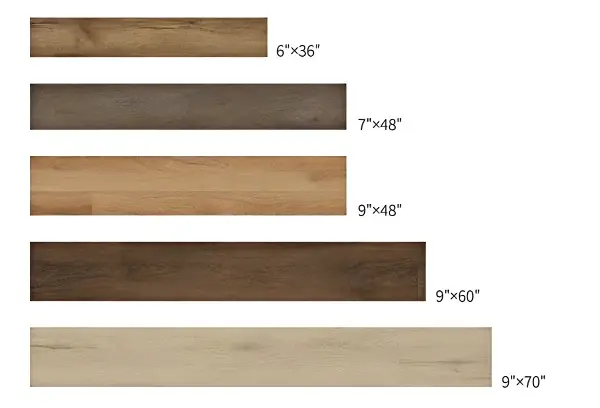 What size we can provide of SPC Flooring