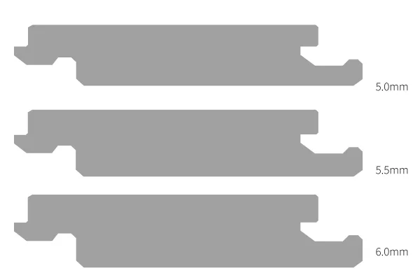 Chevron SPC Dimension Matrix